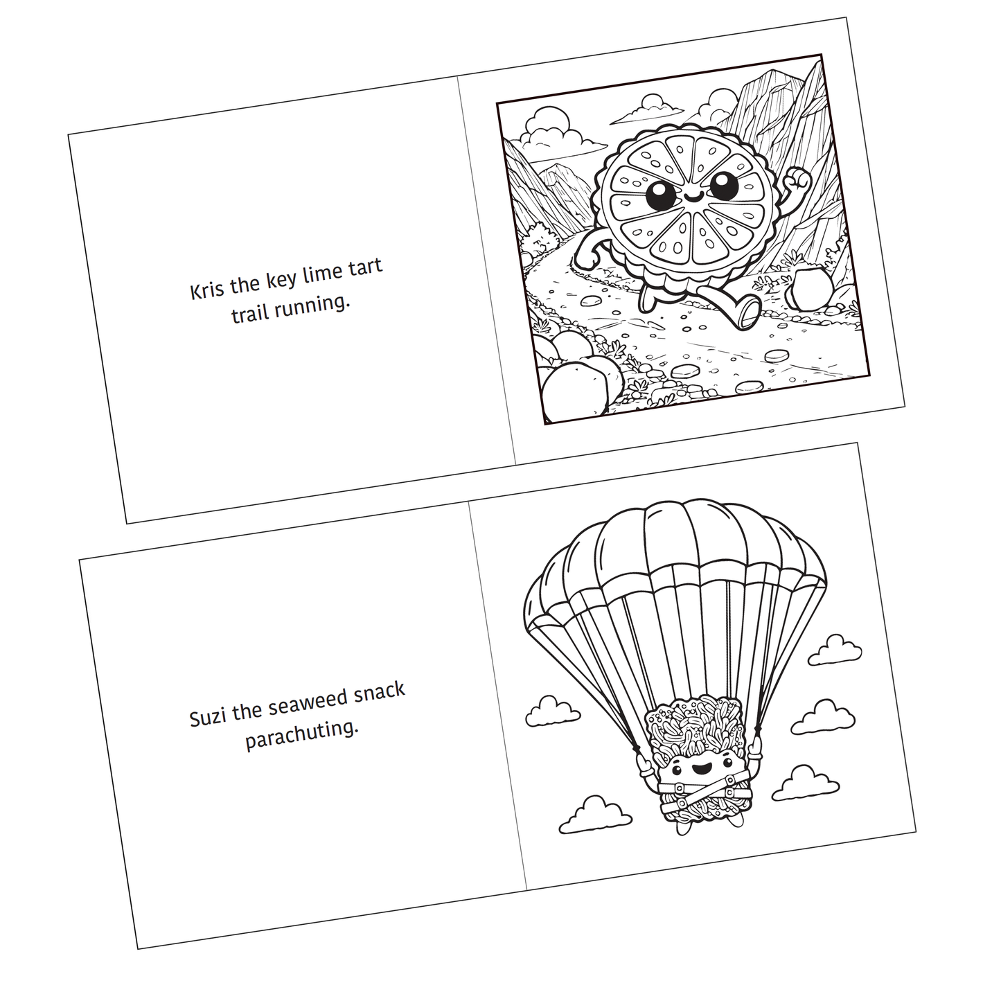 Active Snacks Coloring Book for Crayons & Pencils: Volume 3 - Adventure Edition